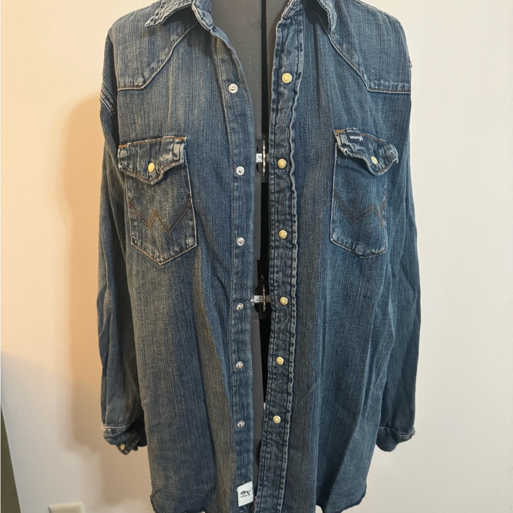 Wrangler Button Up Denim Shirt